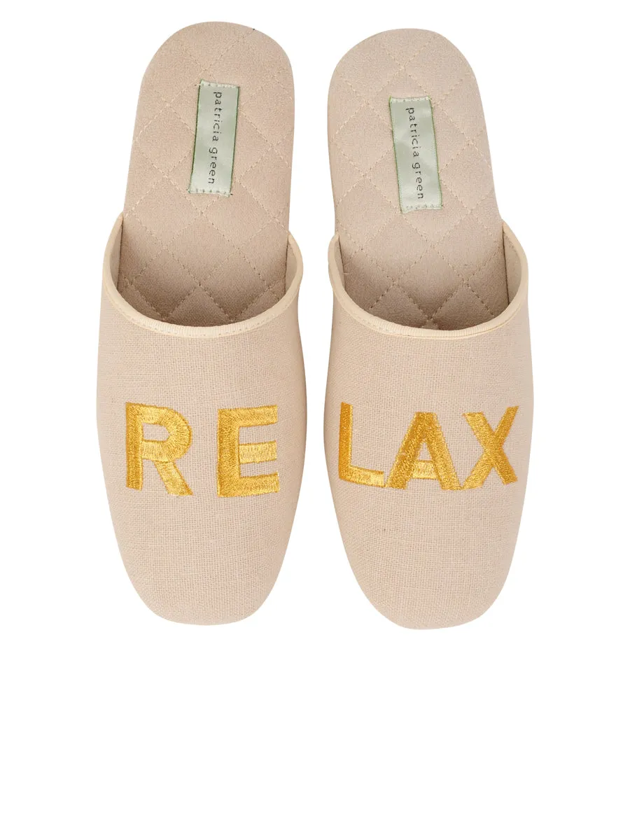 Relax Embroidered Slippers