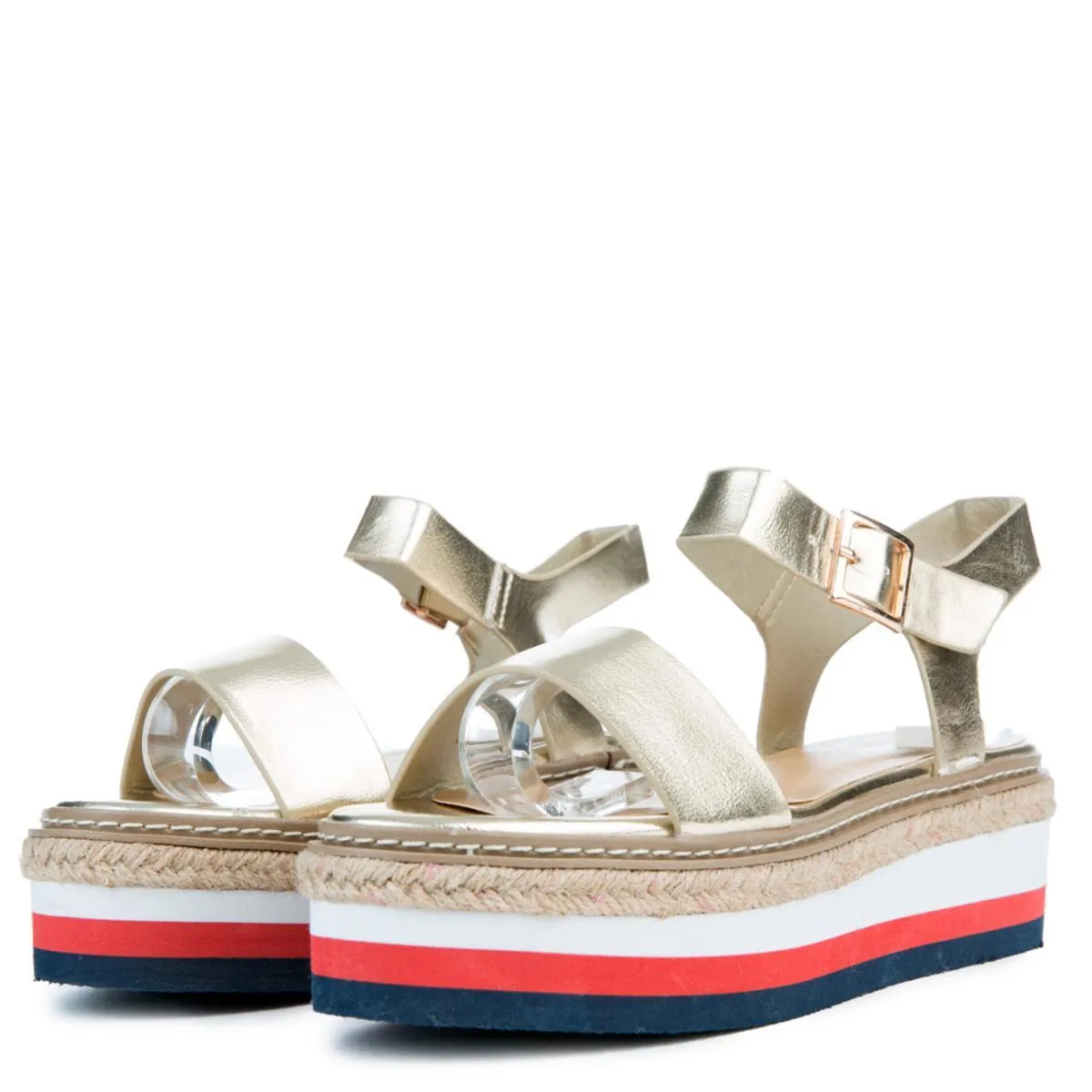 Retreat-04M Platform Sandal Gold