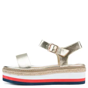Retreat-04M Platform Sandal Gold