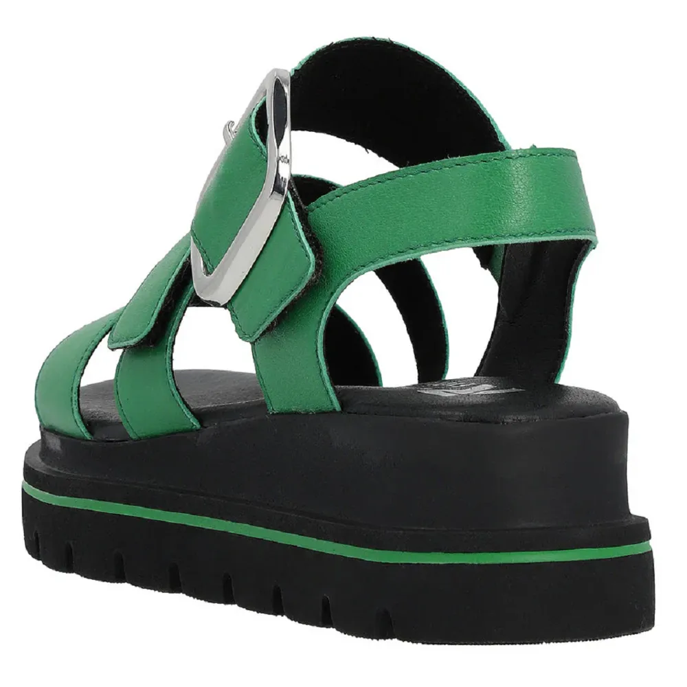 Rieker W1650-52 (Disco) Apple Green Sandals