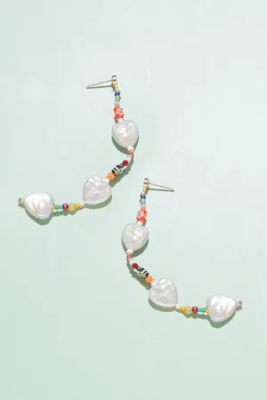 Riya Pearl Mix Drop Earrings