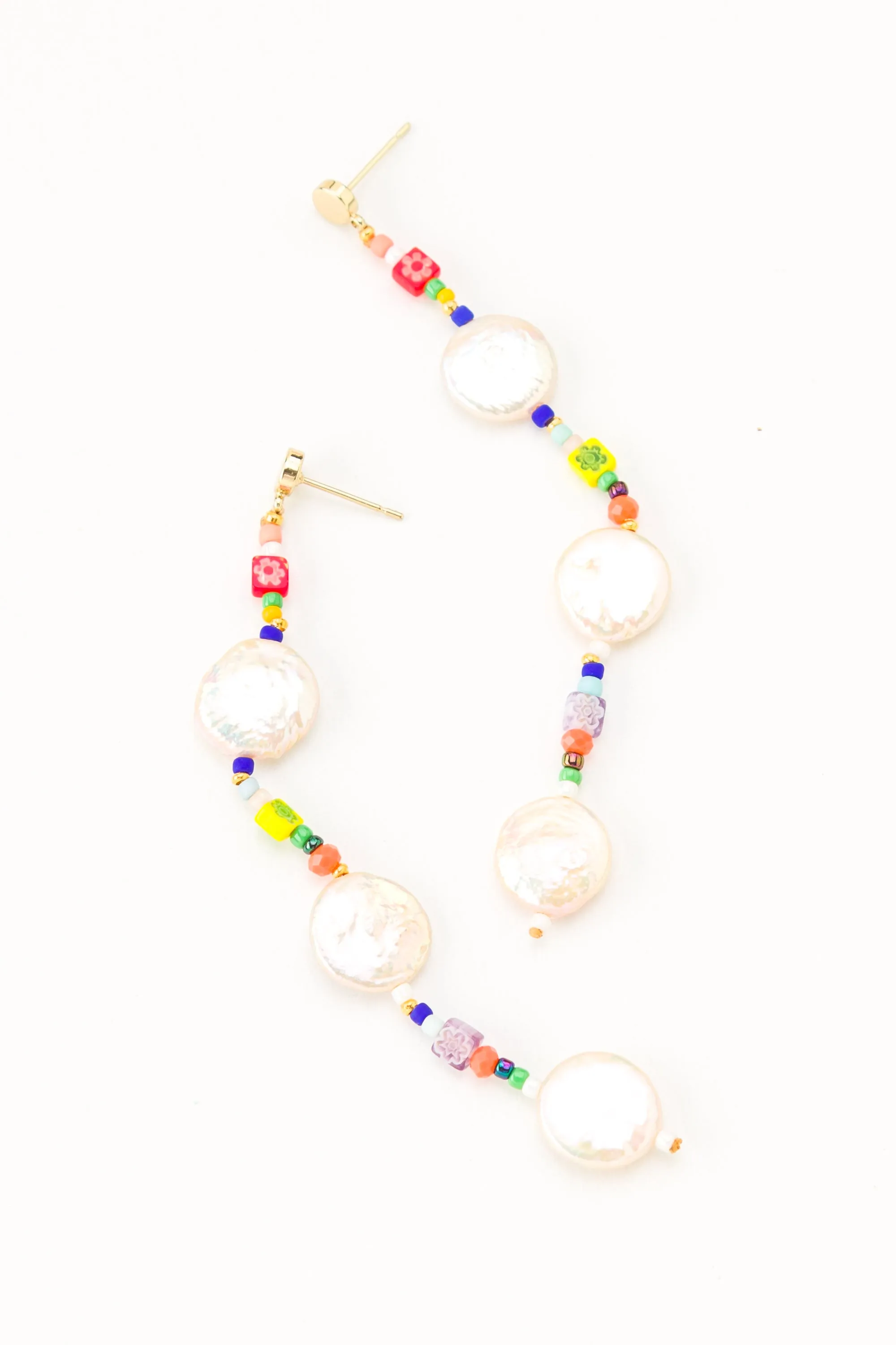 Riya Pearl Mix Drop Earrings
