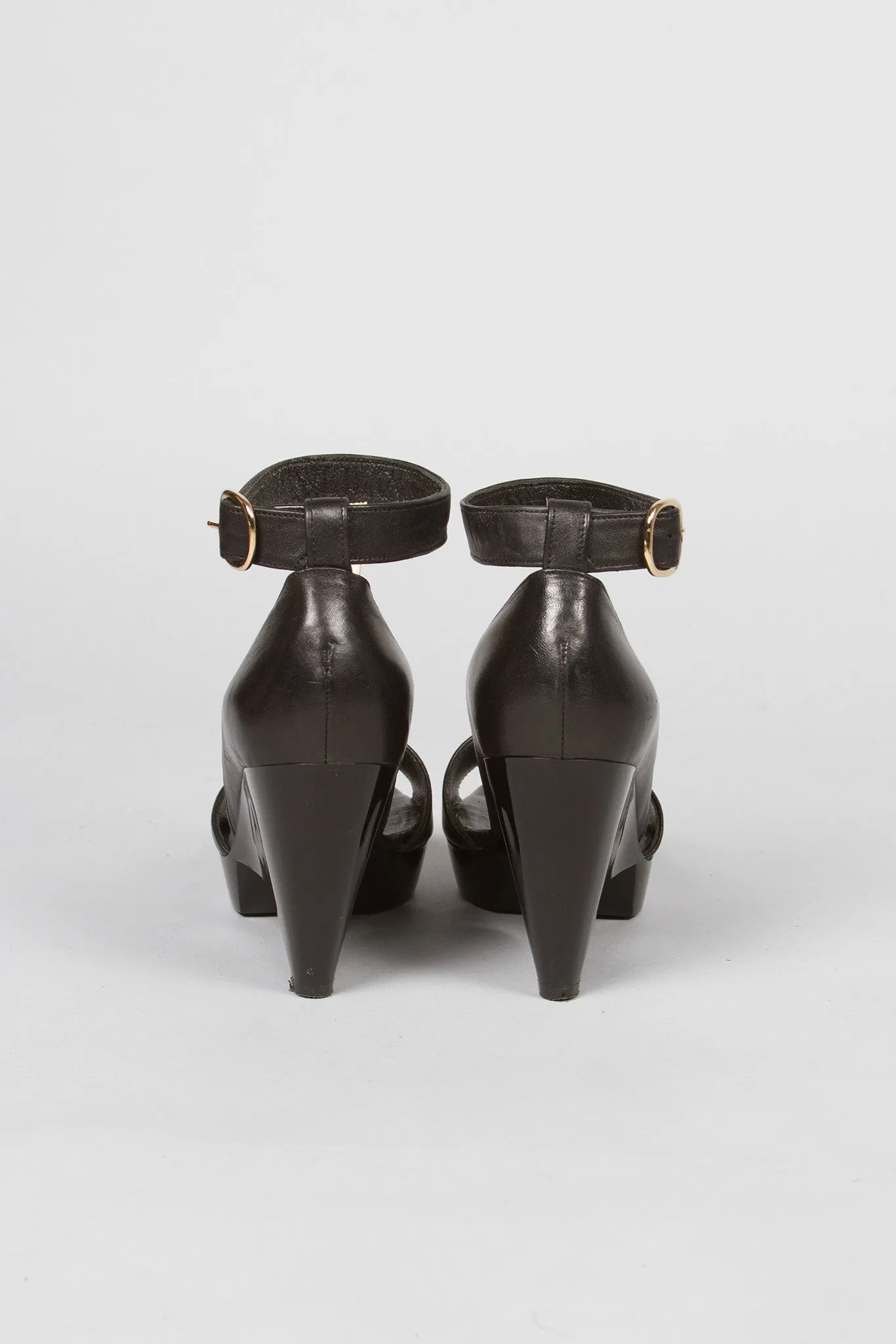 Robert Clergerie Triangle Ankle Strap Heels