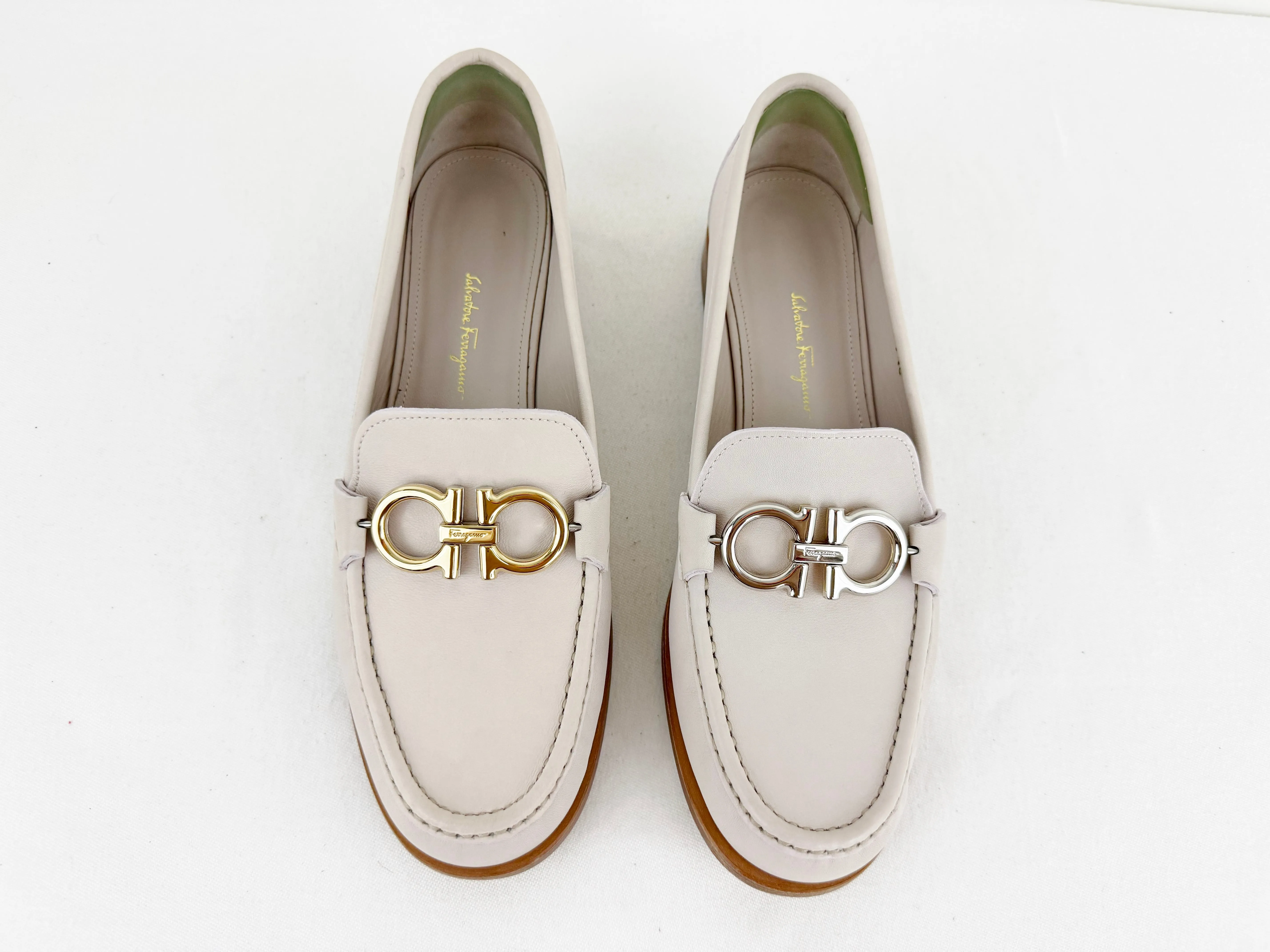Salvatore Ferragamo Pale Pink Loafer Size 9.5