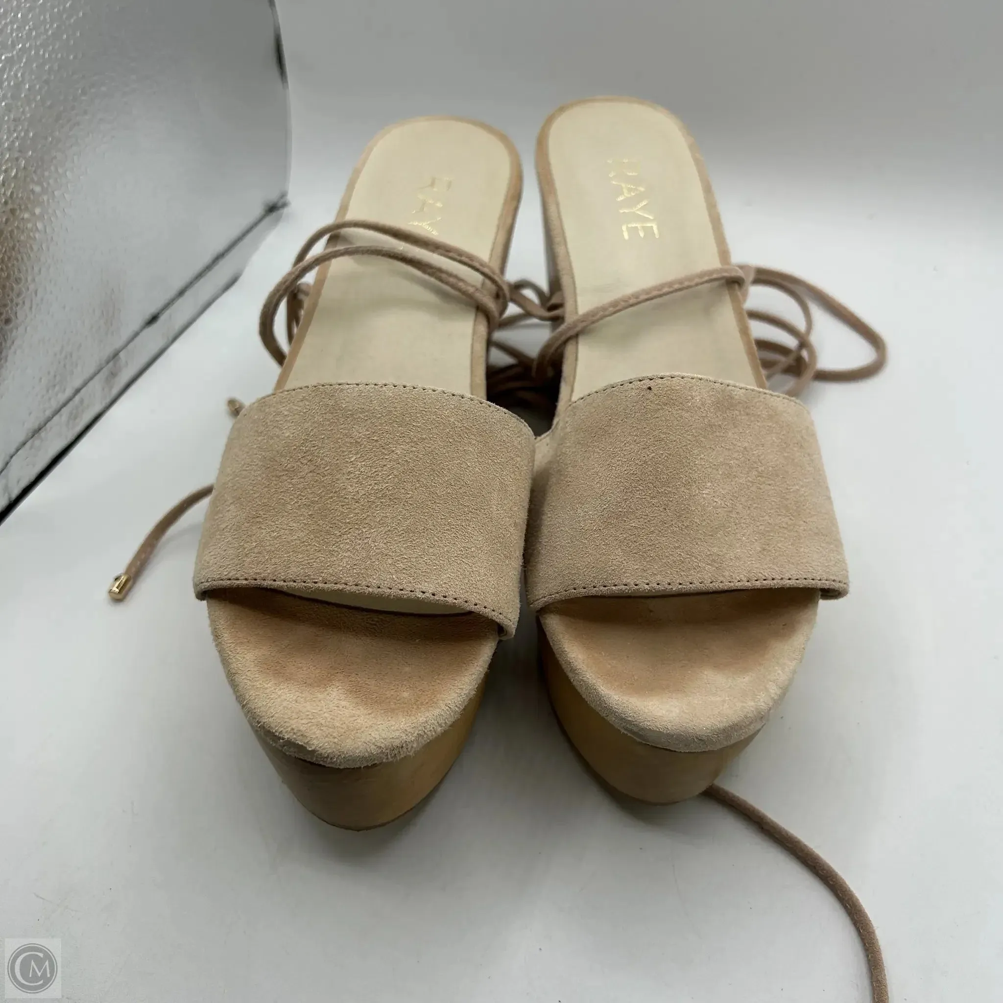 Sandals Heels Wedge By Cma In Pink, Size: 8