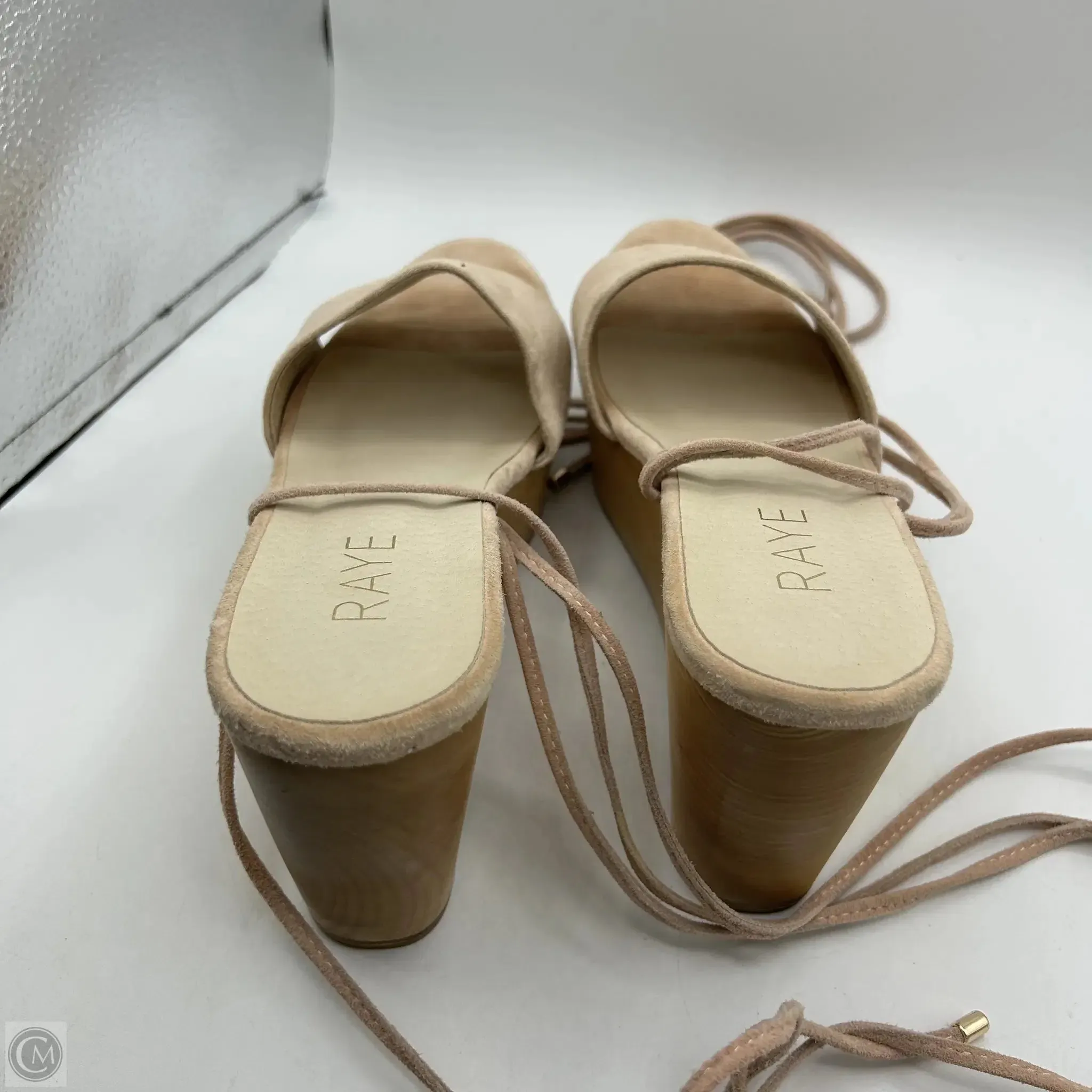 Sandals Heels Wedge By Cma In Pink, Size: 8