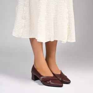 Sara Maroon Heels For Women