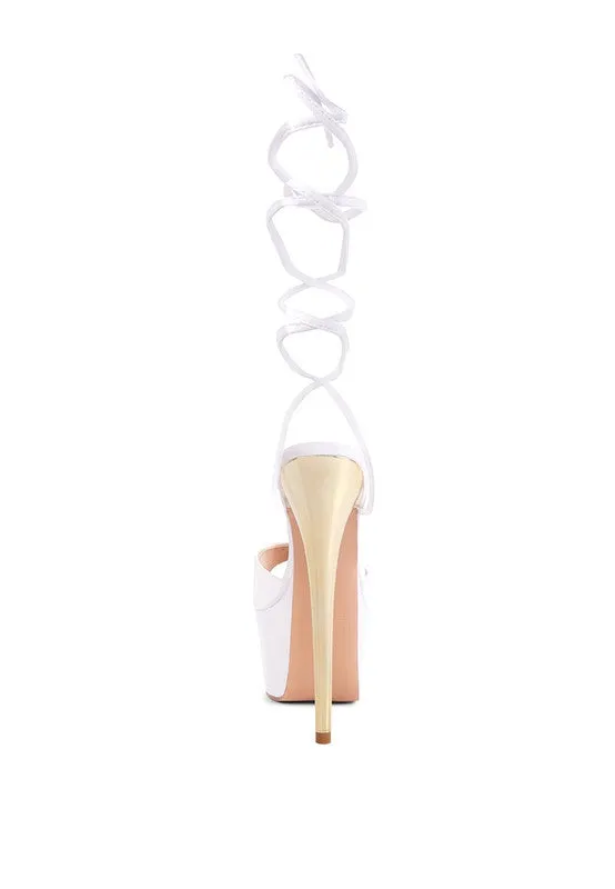 Satin Block Sandals