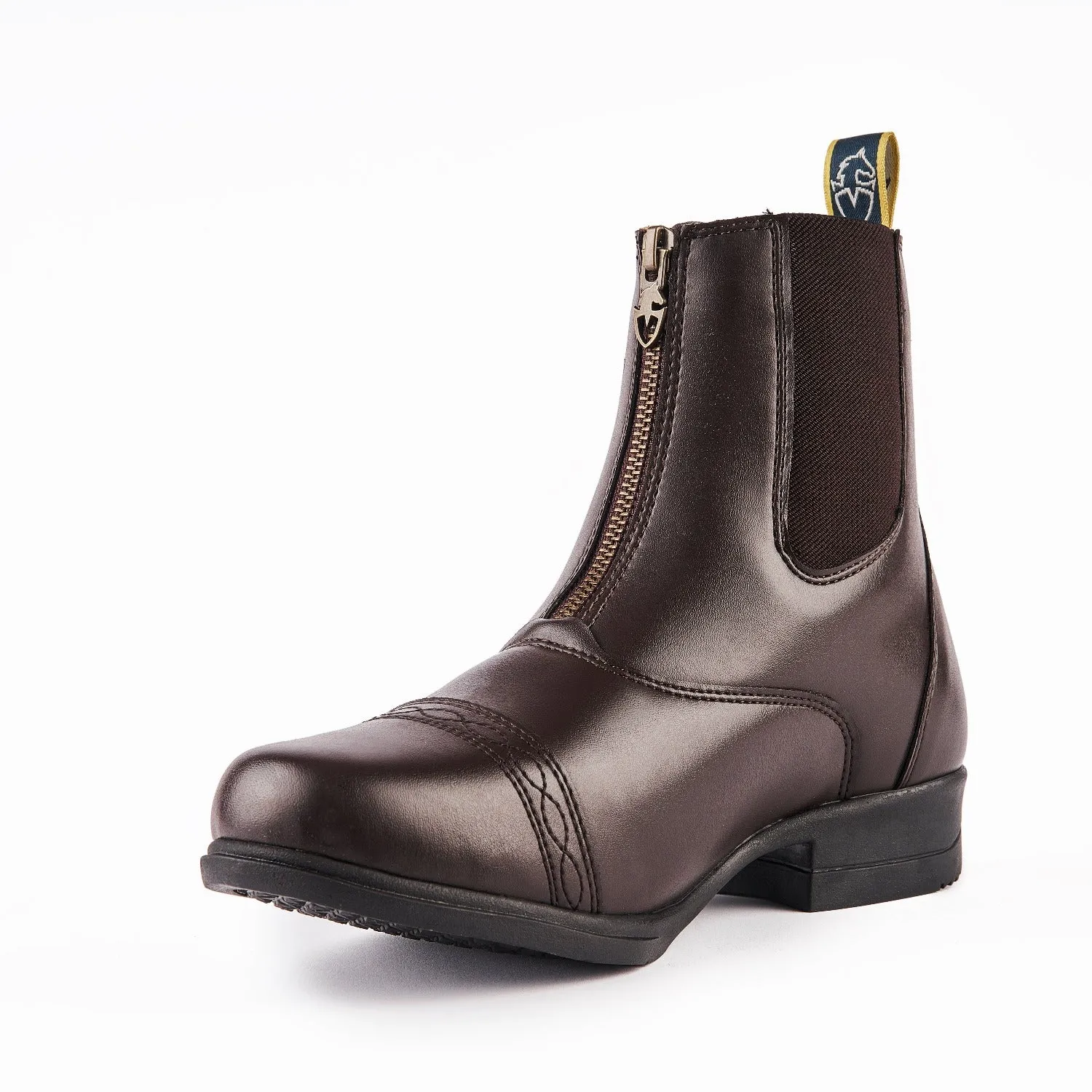 Shires Moretta Brown Clio Synthetic Children's Paddock Boots
