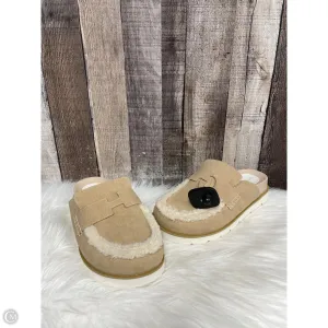 Shoes Heels Wedge By Cme In Beige, Size: 7.5