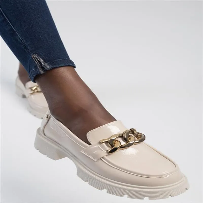 Sissyboy Bold Type Platform Loafer Cream