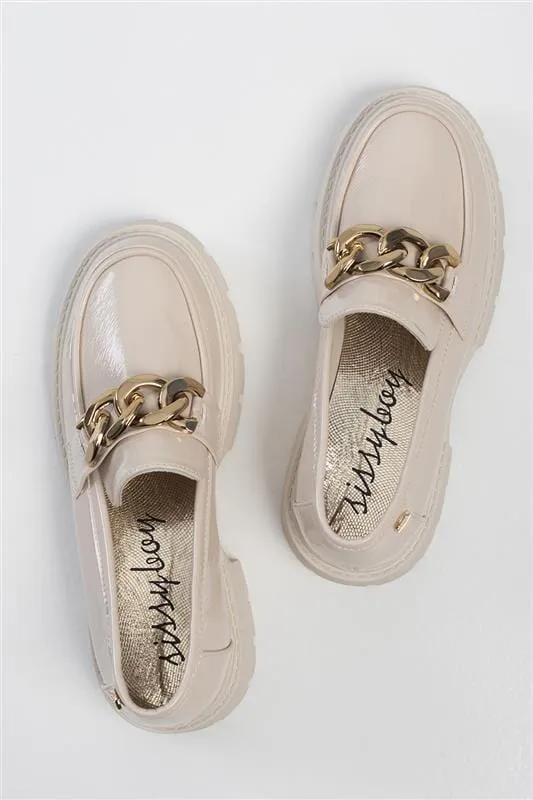 Sissyboy Bold Type Platform Loafer Cream