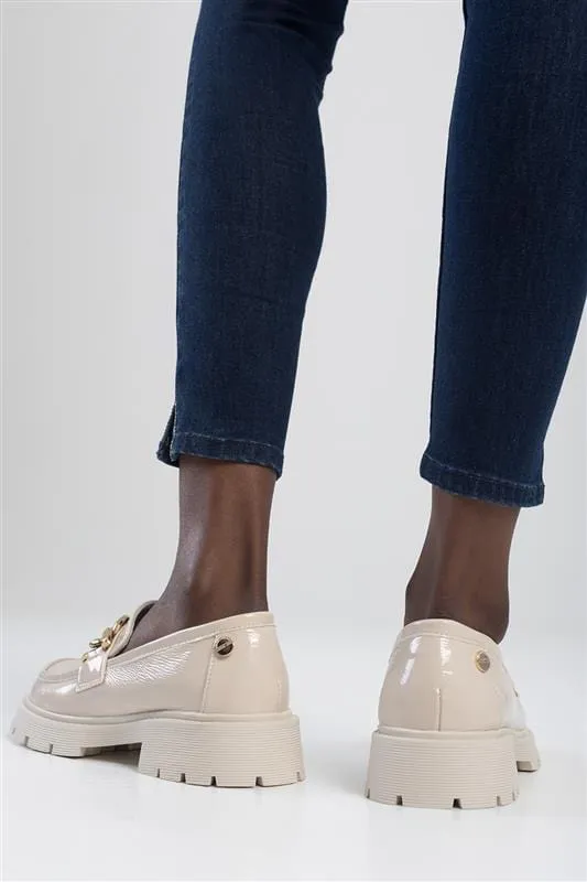 Sissyboy Bold Type Platform Loafer Cream