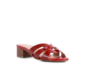 Size US 5 & 6 Burgundy Sonnet Sandal