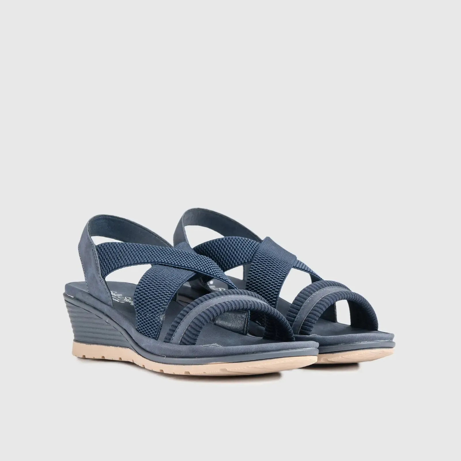 Soft Style Polina Wedge Sandal Navy 01298