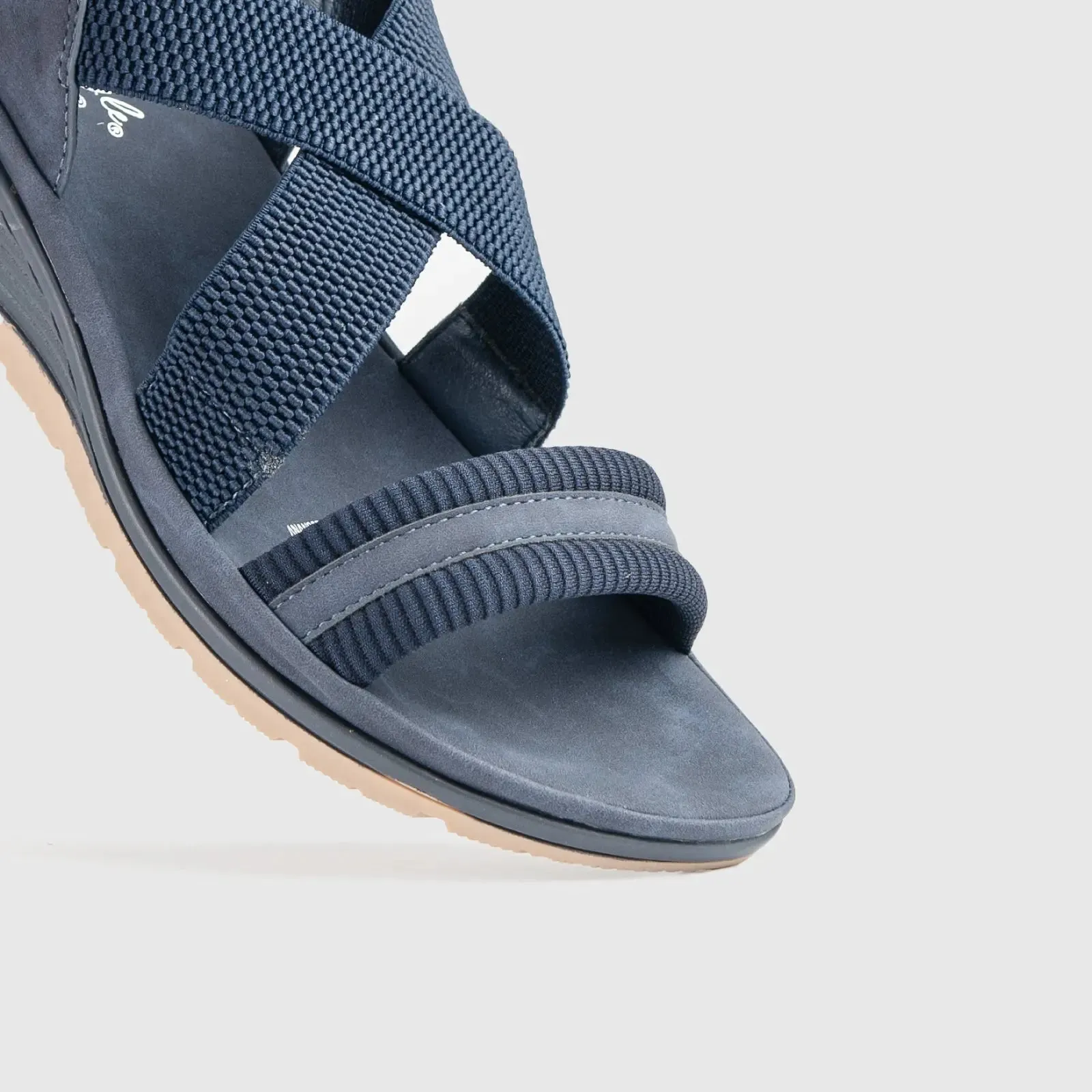 Soft Style Polina Wedge Sandal Navy 01298