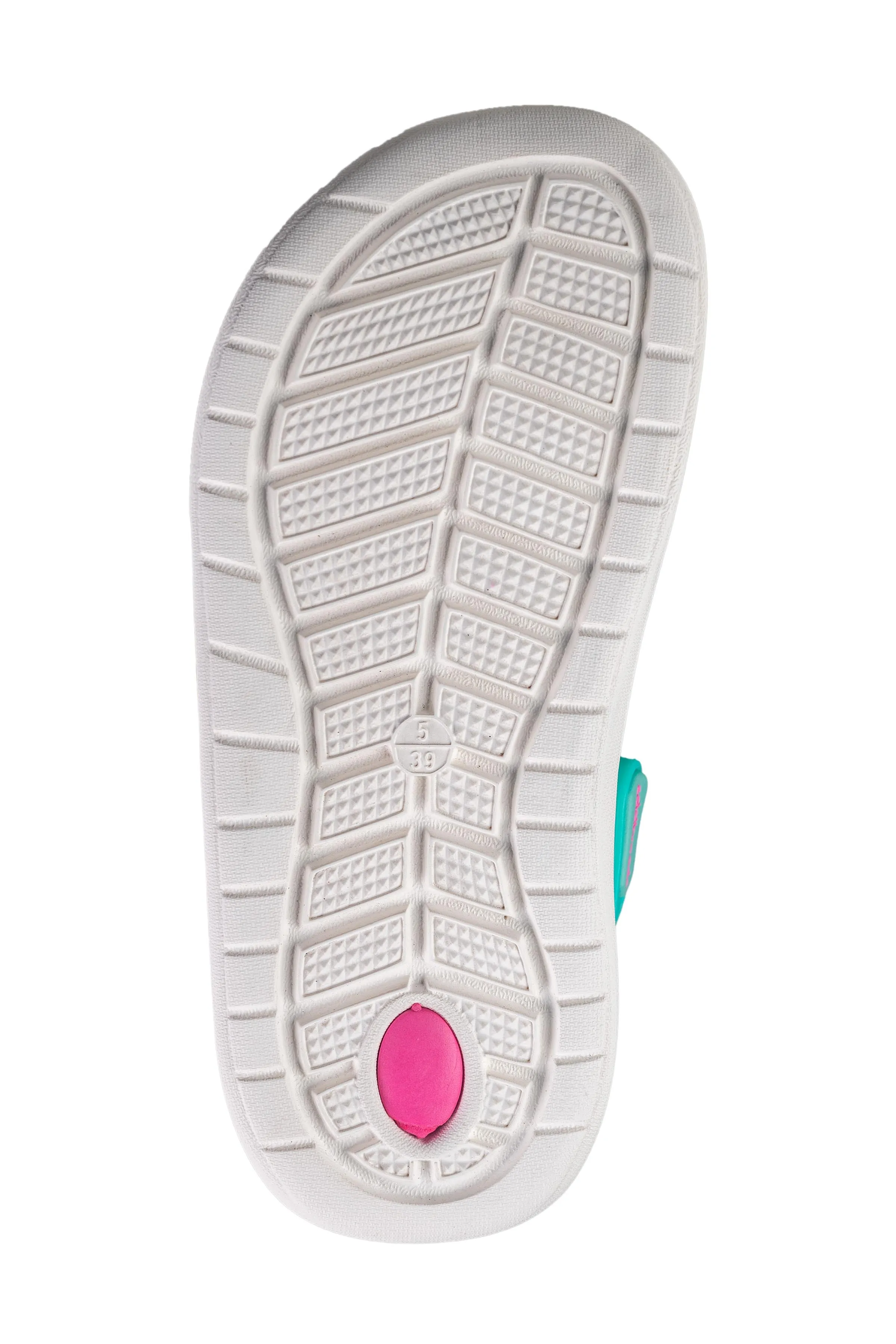 Solethreads Boys Green / Pink Sandal EVA