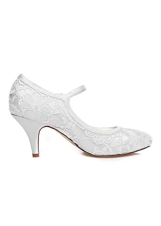Stiletto Heels Wedding/ Bridal Shoes With Lace