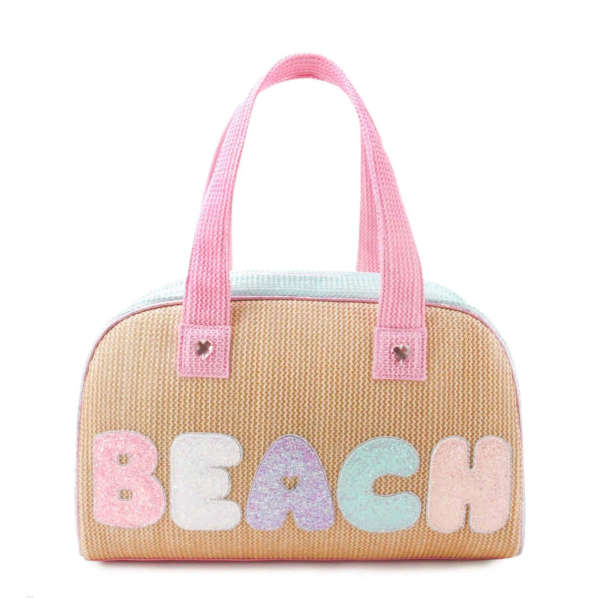 Straw 'Beach' Medium Duffle Bag