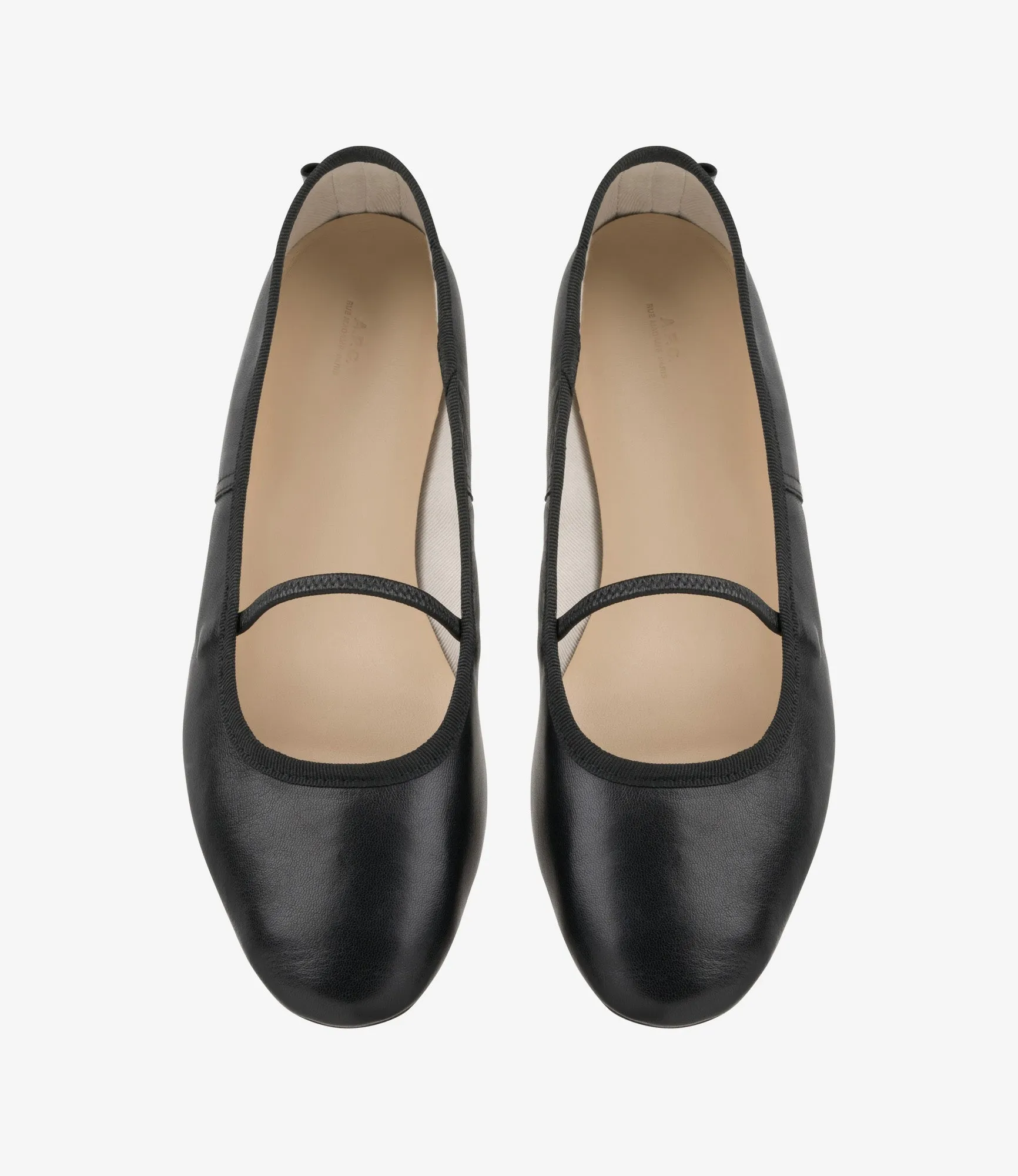 Swan ballet flats