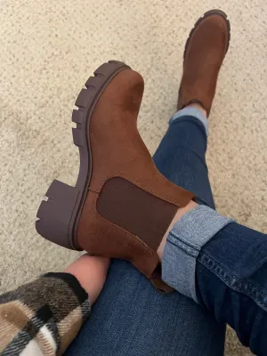 Tatiana Bootie- Chestnut