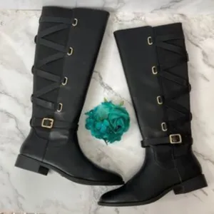 THALIA SODI Veronika Black Riding Boots
