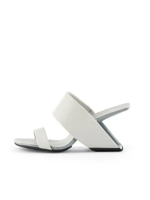 The Juicy Topic Leather Heel Sandal - Ivory