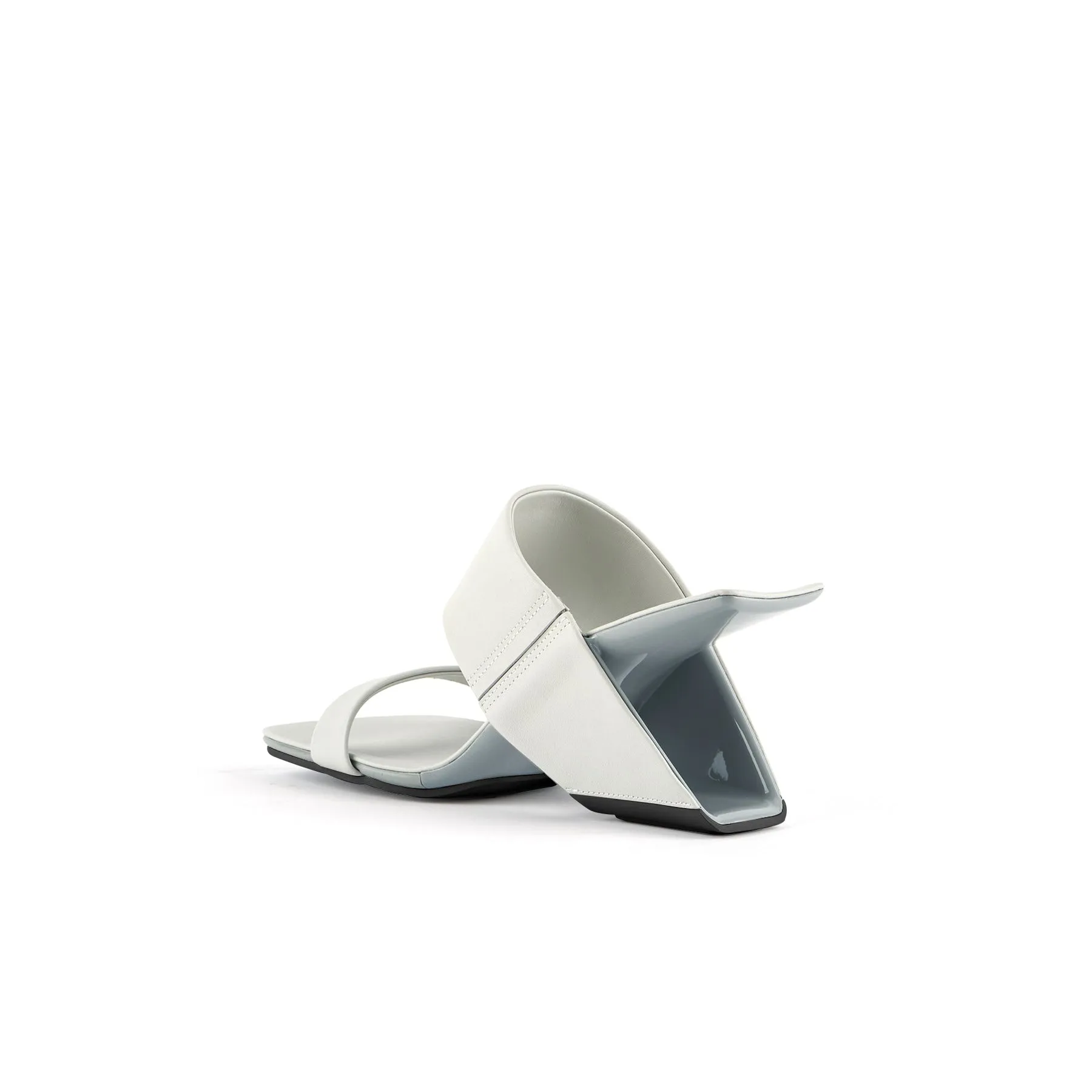 The Juicy Topic Leather Heel Sandal - Ivory