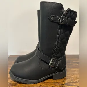 Thereabouts Toddler Girls Black Lil Hailey Flat Heel Riding Boots NWT Va…