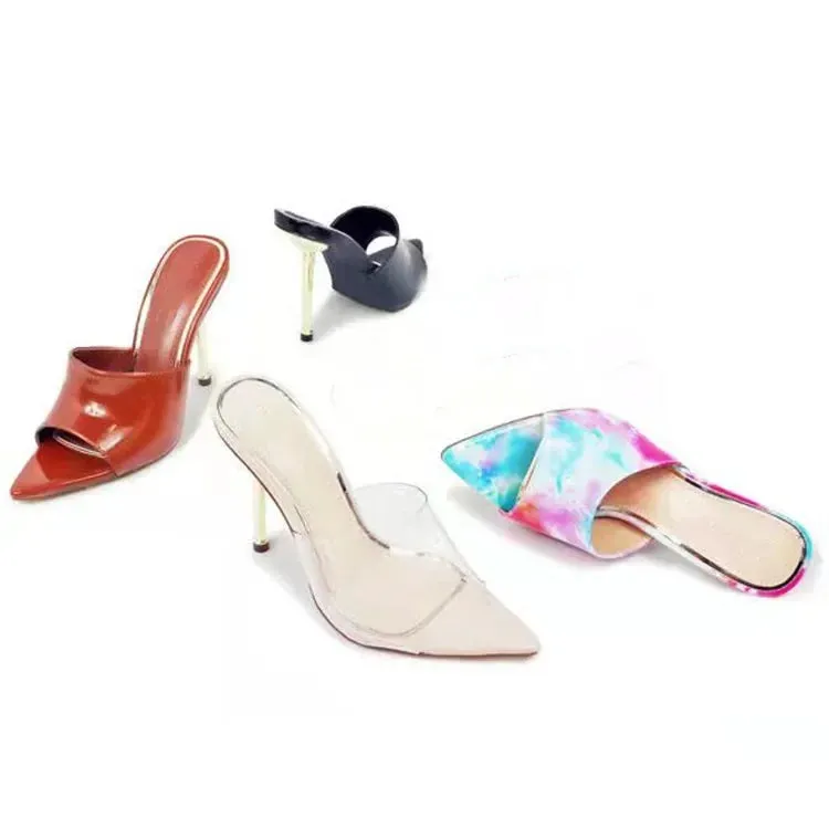 Thin High Heels Slippers Sandals