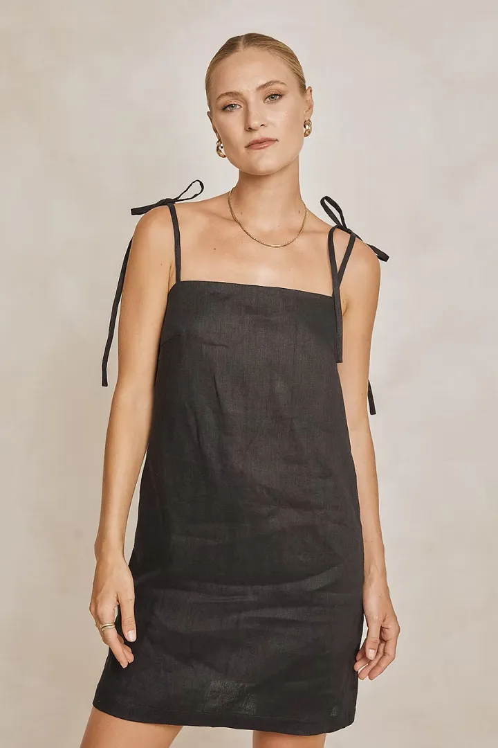 Tie Shoulder Dress