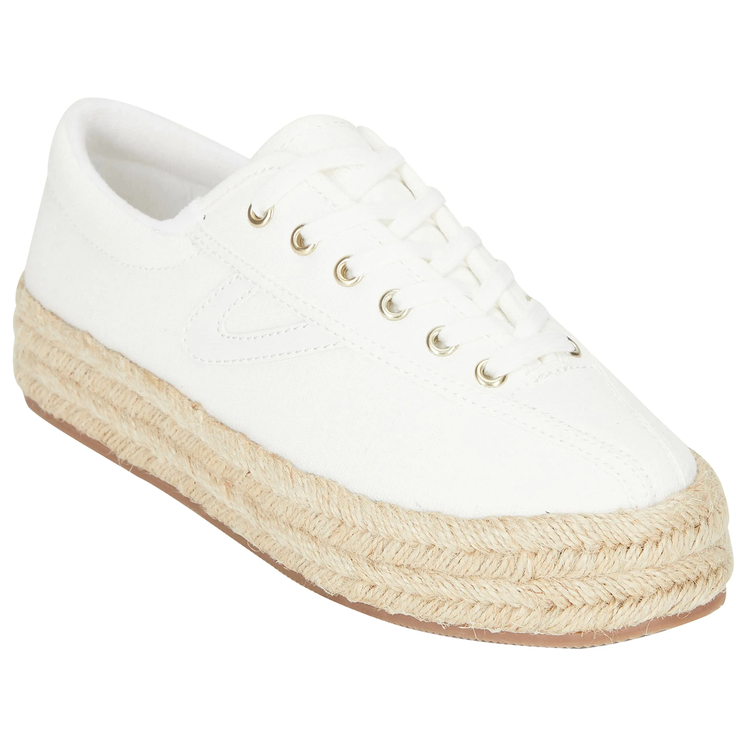 TRETORN Women's Nylite Canvas Sneakers Cute Tennis Shoes for Everyday Walking Comfort, White, 8