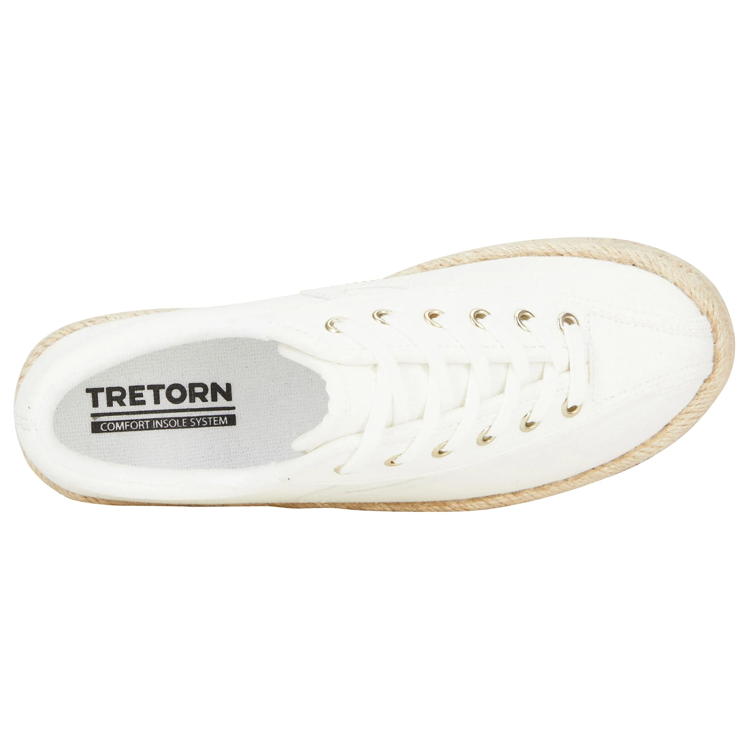 TRETORN Women's Nylite Canvas Sneakers Cute Tennis Shoes for Everyday Walking Comfort, White, 8