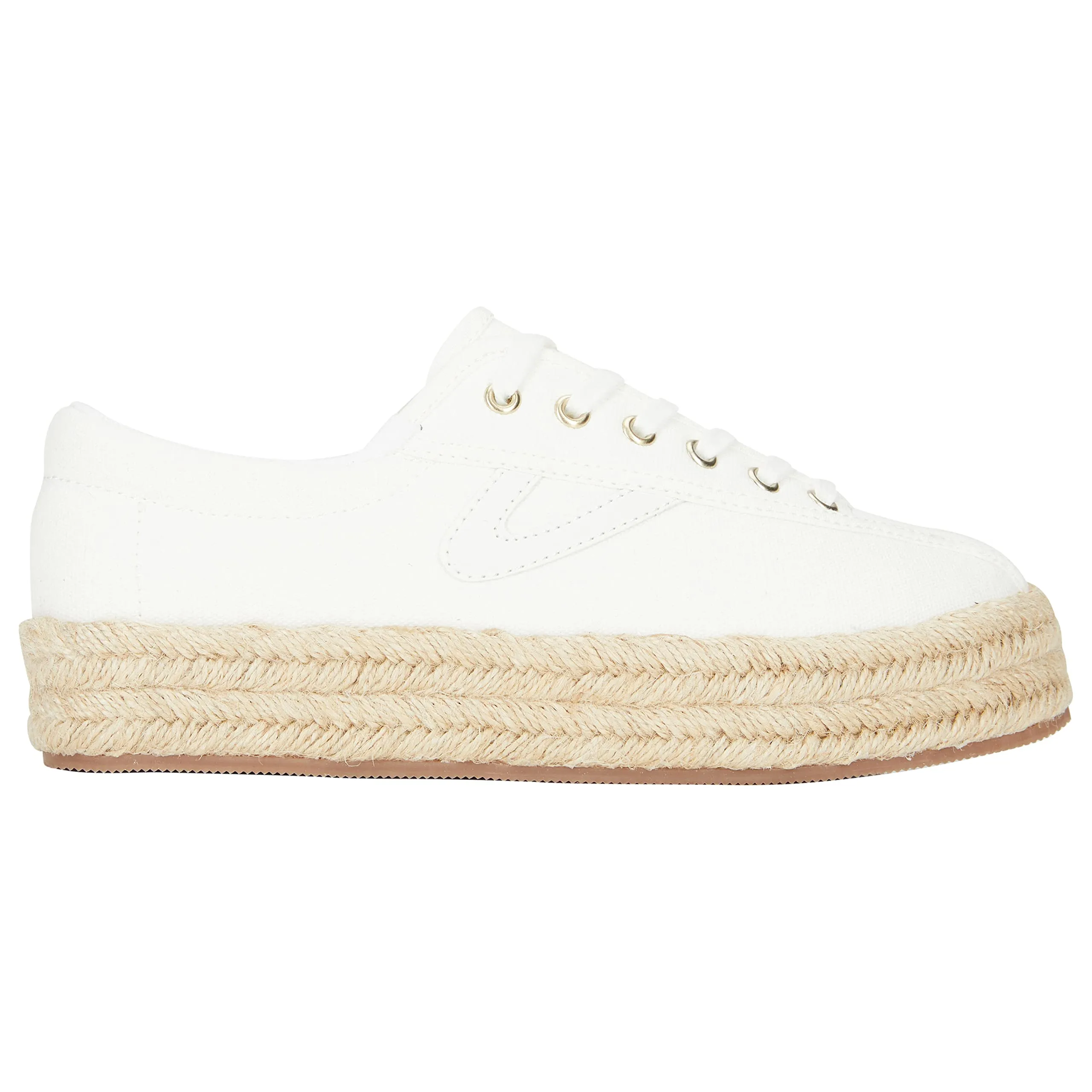 TRETORN Women's Nylite Canvas Sneakers Cute Tennis Shoes for Everyday Walking Comfort, White, 8