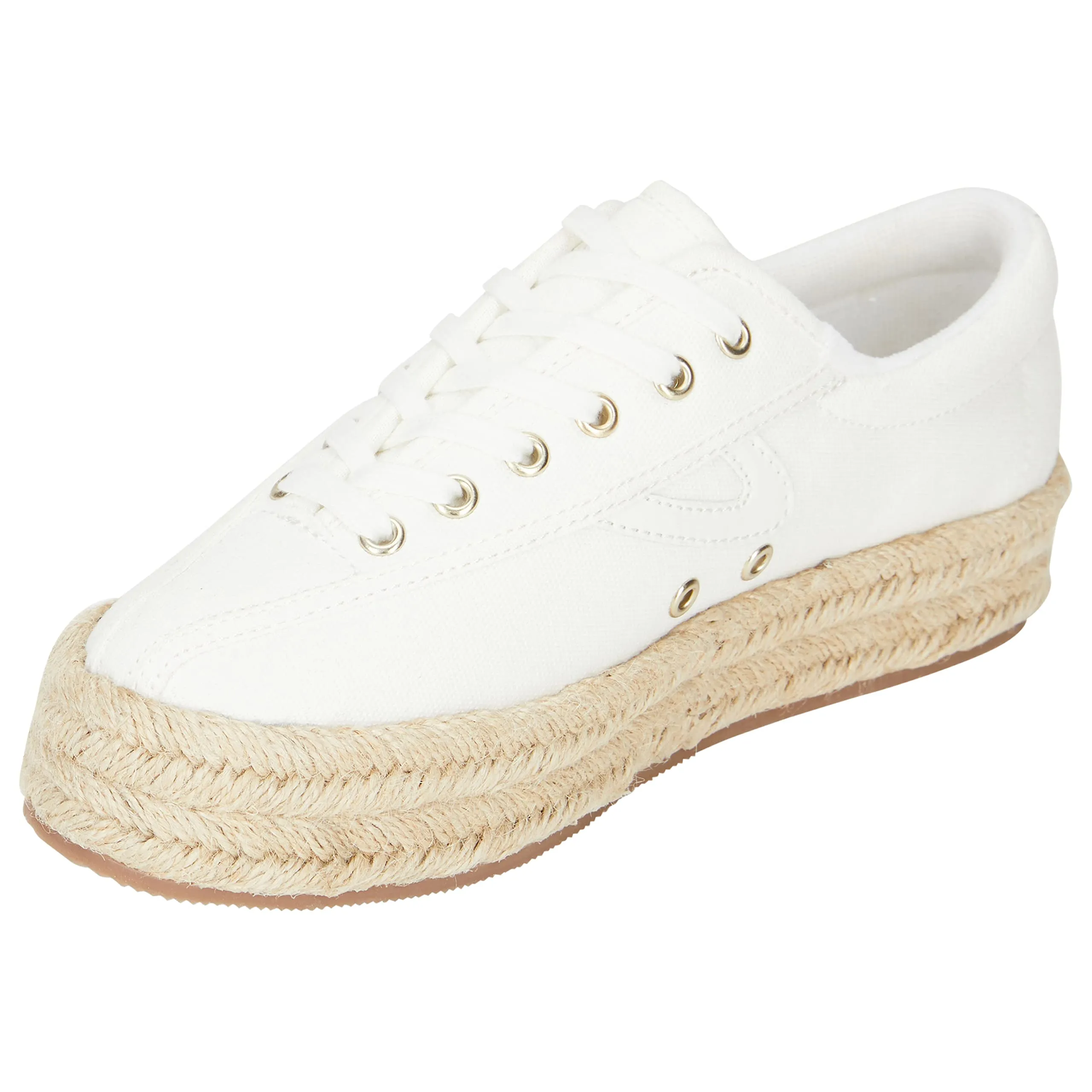 TRETORN Women's Nylite Canvas Sneakers Cute Tennis Shoes for Everyday Walking Comfort, White, 8