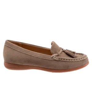 Trotters Dawson T2254-258 Womens Brown Leather Slip On Loafer Flats Shoes