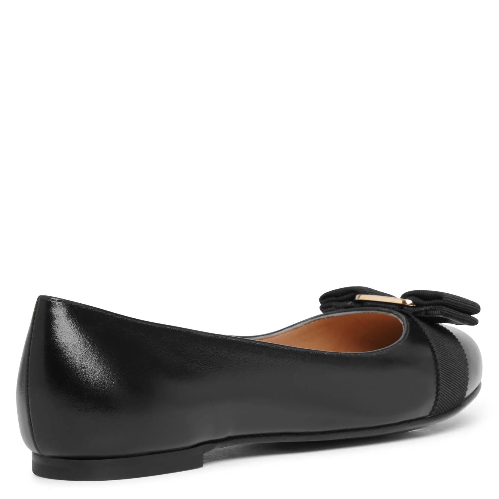 Varina 22 black leather ballerinas