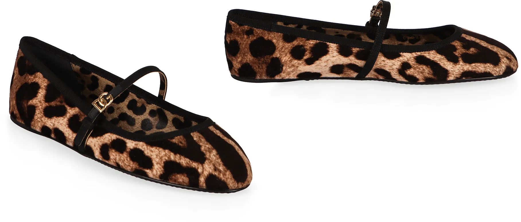 Velvet ballet flats