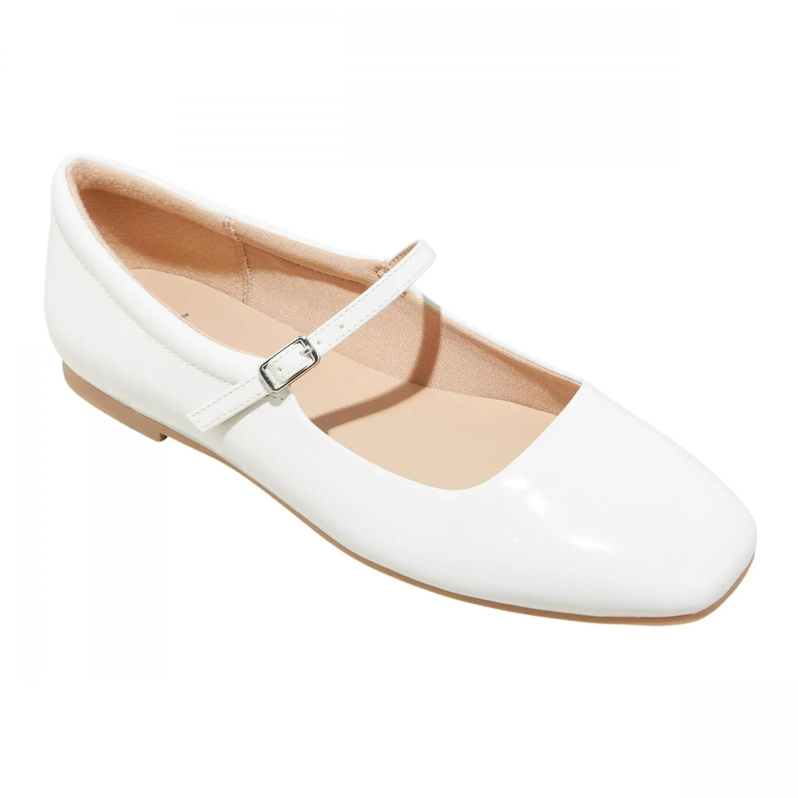 Wild Fable Womens Elsa Mary Jane Ballet Flats with Memory Foam Insole Cream 11M