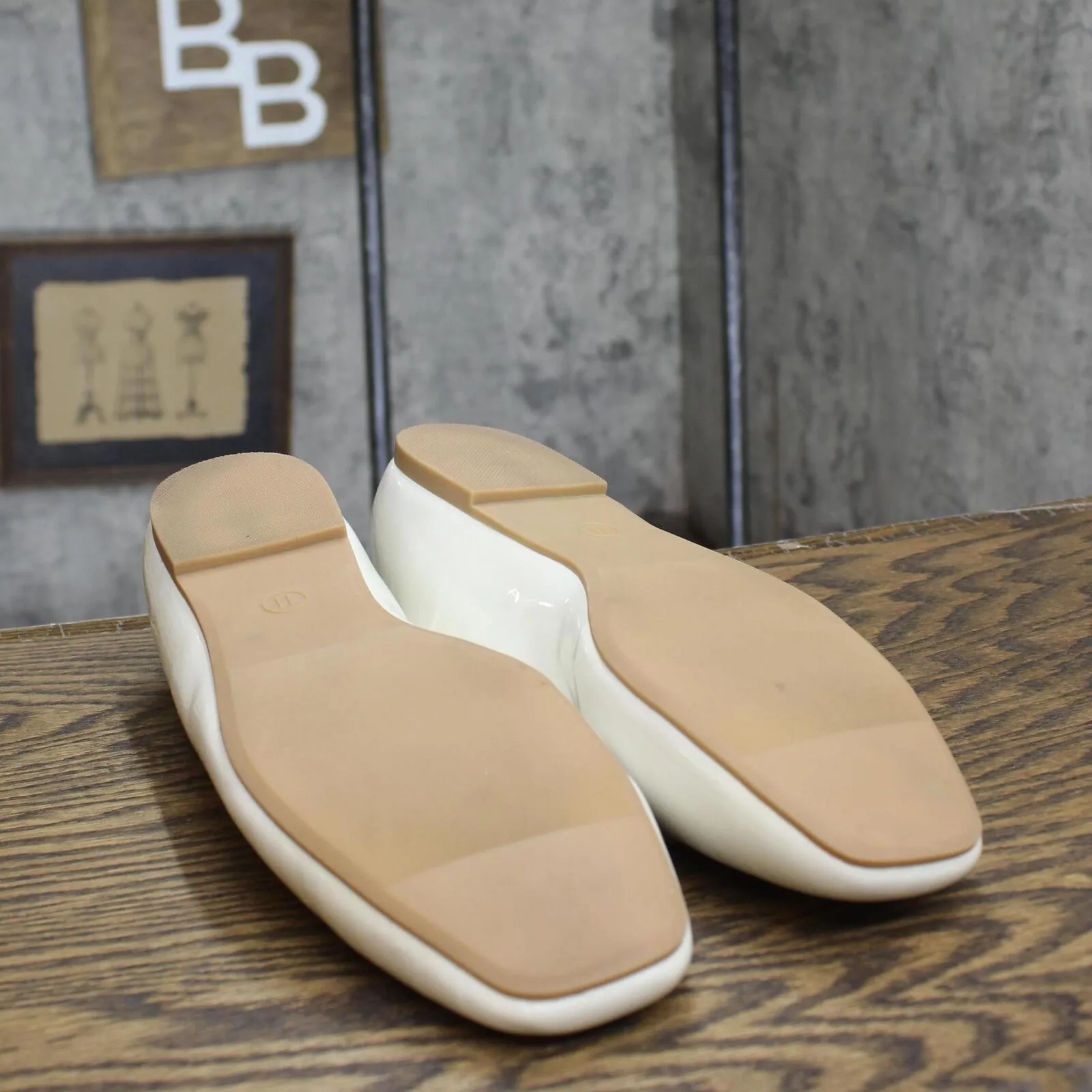 Wild Fable Womens Elsa Mary Jane Ballet Flats with Memory Foam Insole Cream 11M