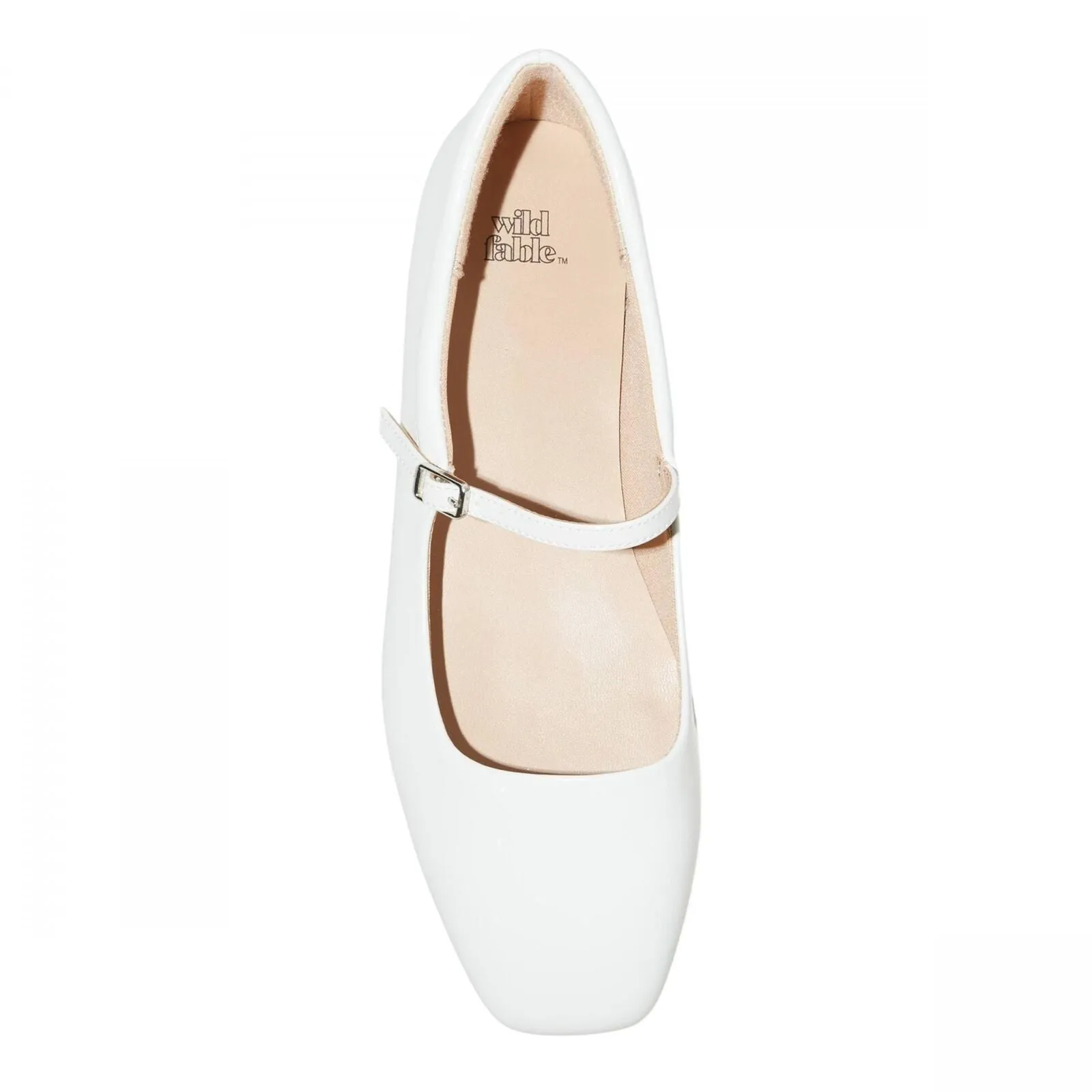Wild Fable Womens Elsa Mary Jane Ballet Flats with Memory Foam Insole Cream 11M