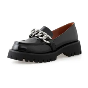Women Block Heels Pumps Real Leather