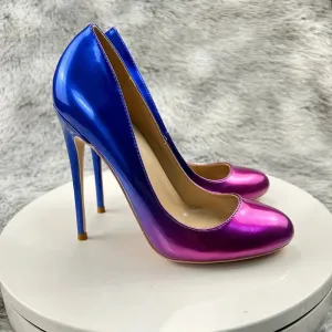 Women Gradient Heels 12cm Extremely High Heels