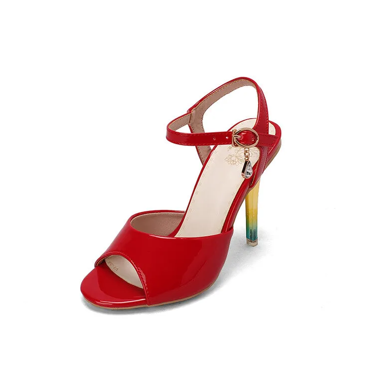 Women's Ankle Strap Stiletto Heels Sandals