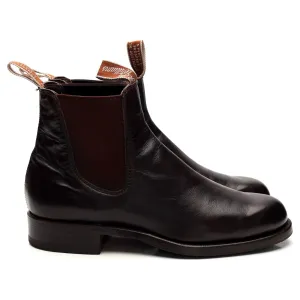Women's Dark Brown Leather Chelsea Boot UK 6 F