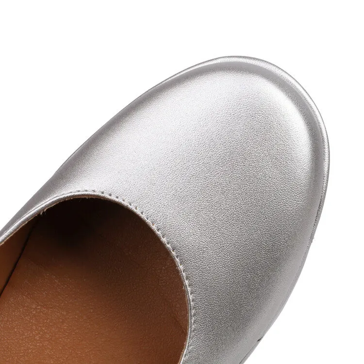 Women's Monk-Straps Buckles Block Heel Love Hearts Mary Jane Platform Pumps
