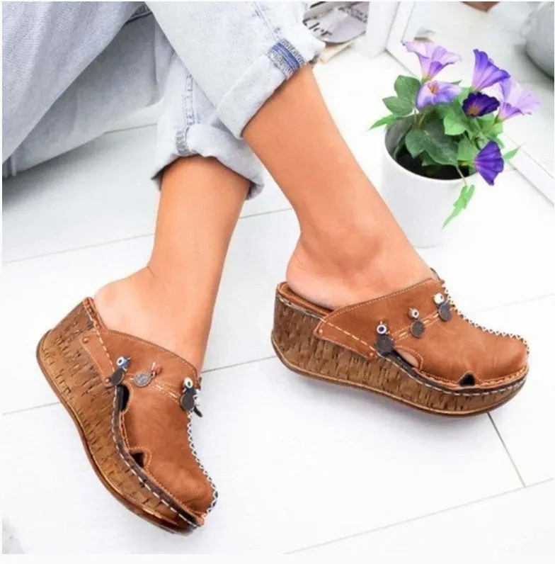 Women's platform wedge sandals