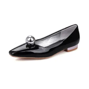 Women's Square Toe Chunky Heel Pumps