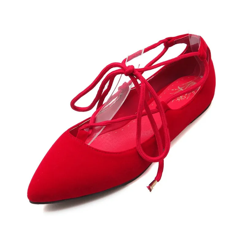 Women's Strappy Low Heel Pumps